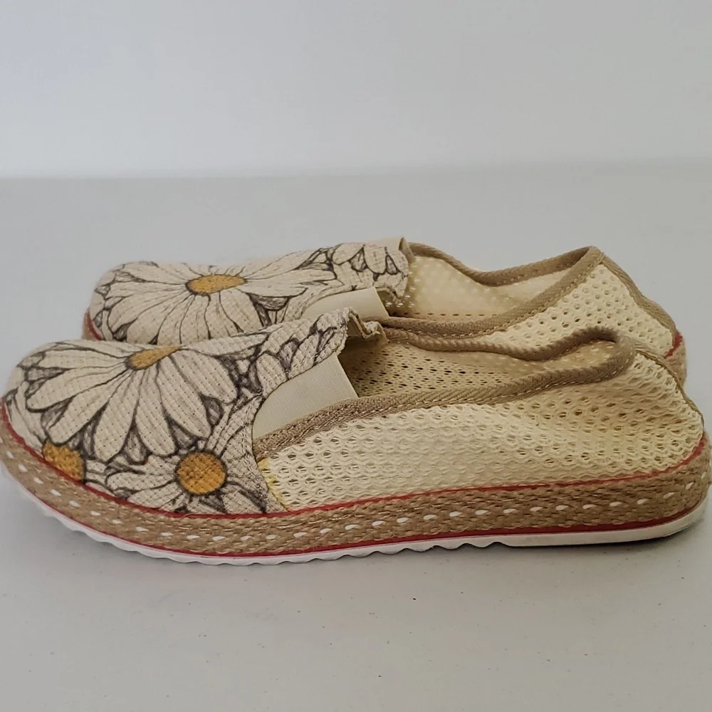 Goby Sunflower Canvas Flats Espadrilles